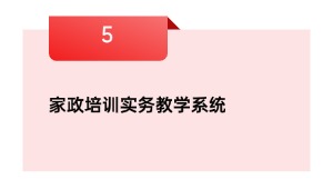 家政培训实务讲授体系