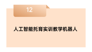野生智能托育实训讲授机械人